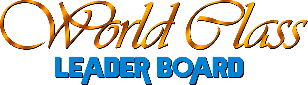 World Class Leaderboard : The Ultimate Golf Challenge logo for Commodore 64